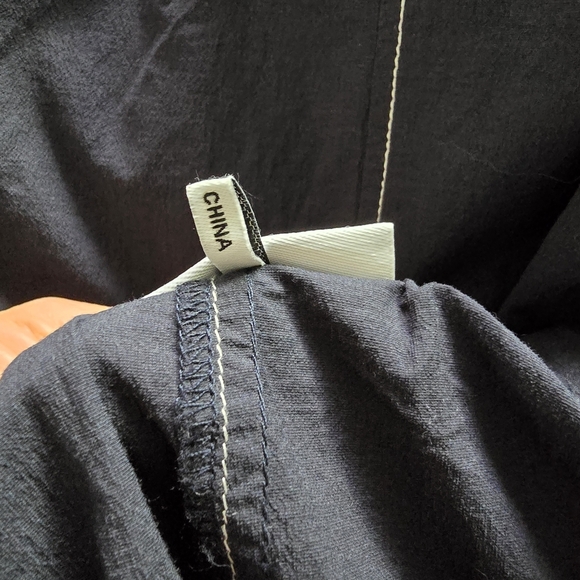 Ganni Elasticated Curve Pant in Navy Size L/40 52% Cotton - Picture 7 of 16